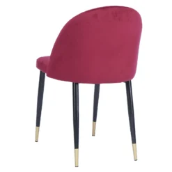 Illona Velvet Dining Chairs - Set Of 2 - Berry -Furniture Series 12906334 4194862758342428