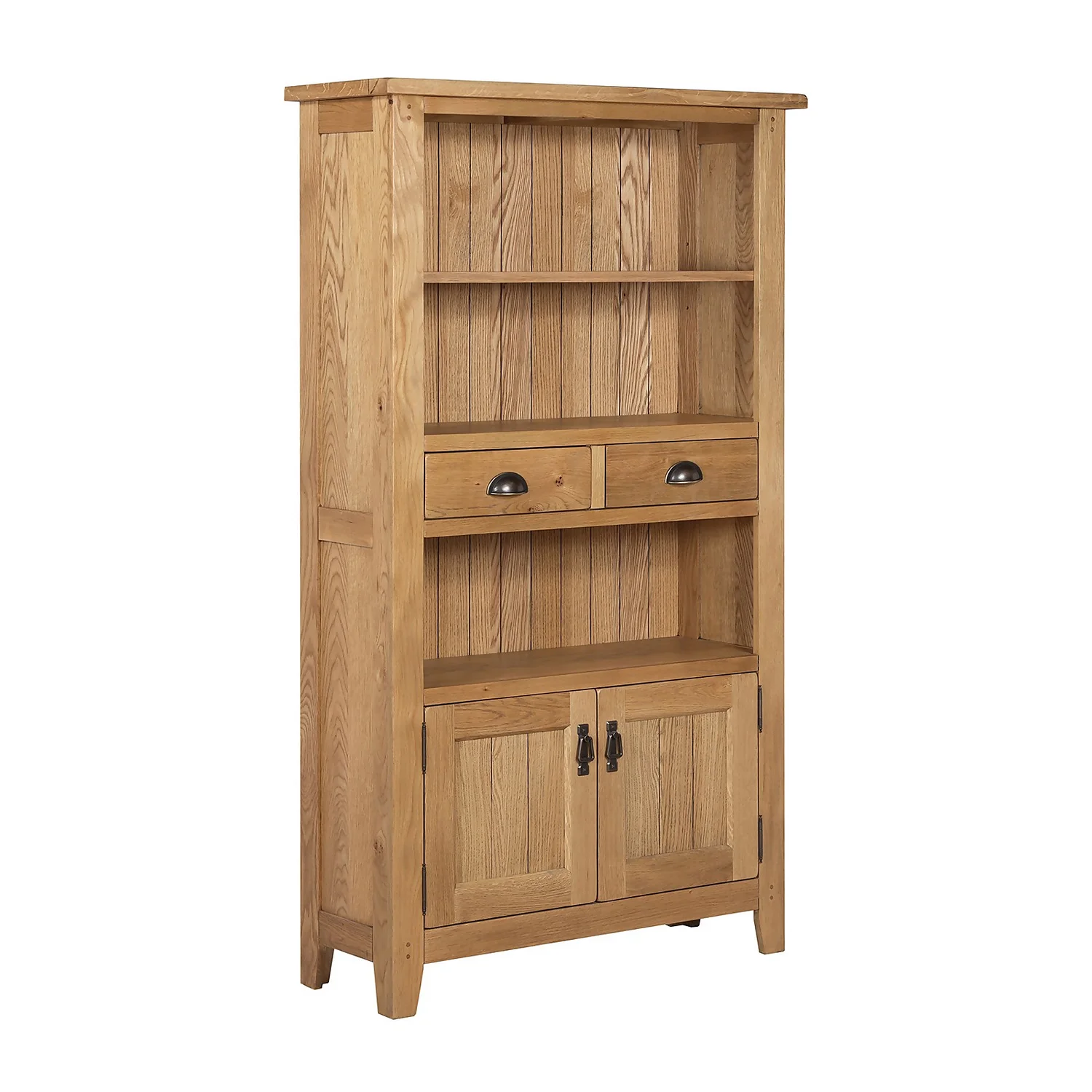 Hocombe Display Bookcase - Oak 1 Hocombe Display Bookcase - Oak