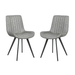 Dalston Dining Chair - Set Of 2 - Silver