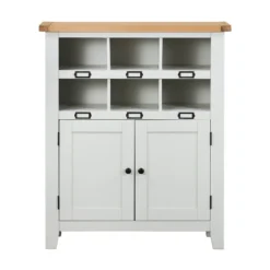 Ashstead Shoe Cupboard - Oak & Ivory -Furniture Series 12917100 1014901115721347