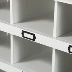 Ashstead Shoe Cupboard - Oak & Ivory -Furniture Series 12917100 1504901116033428