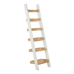 Furniture Series 37 Ashstead Ladder Shelf - Oak & Ivory