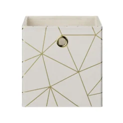 Clever Cube Velvet Geometric Insert - Cream & Gold -Furniture Series 12932955 1184887877001679