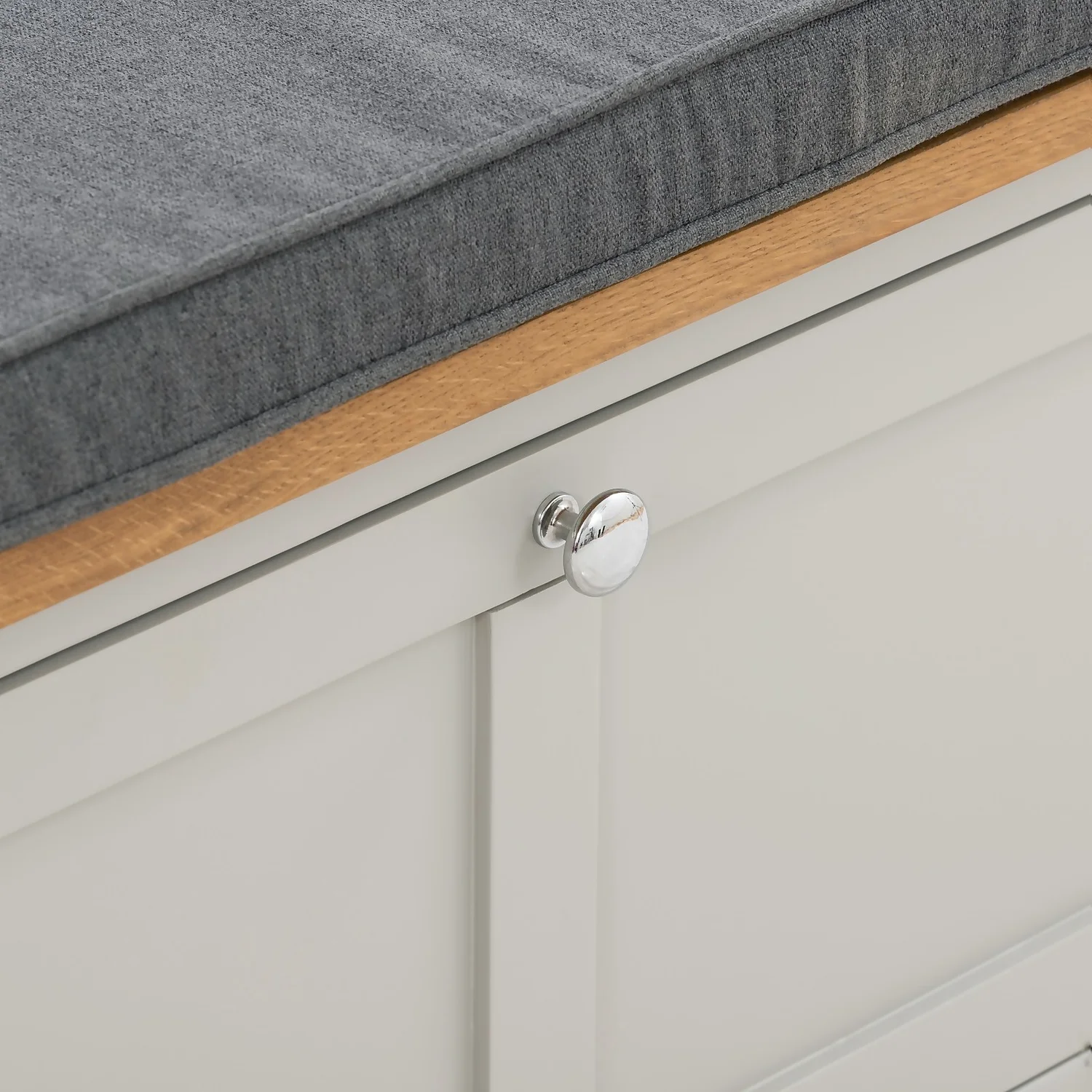 Norbury Hallway Bench - Grey 8 Norbury Hallway Bench - Grey - Image 8