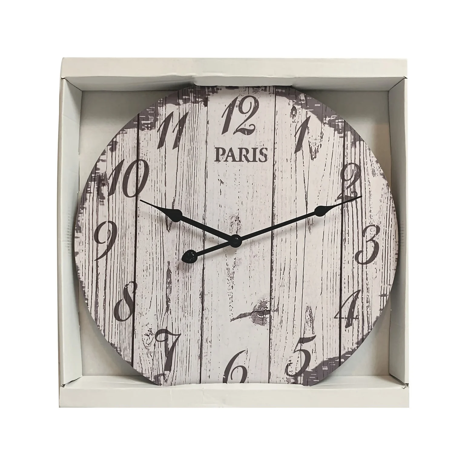 Wood Effect Clock - 40cm 4 Wood Effect Clock - 40cm - Image 4