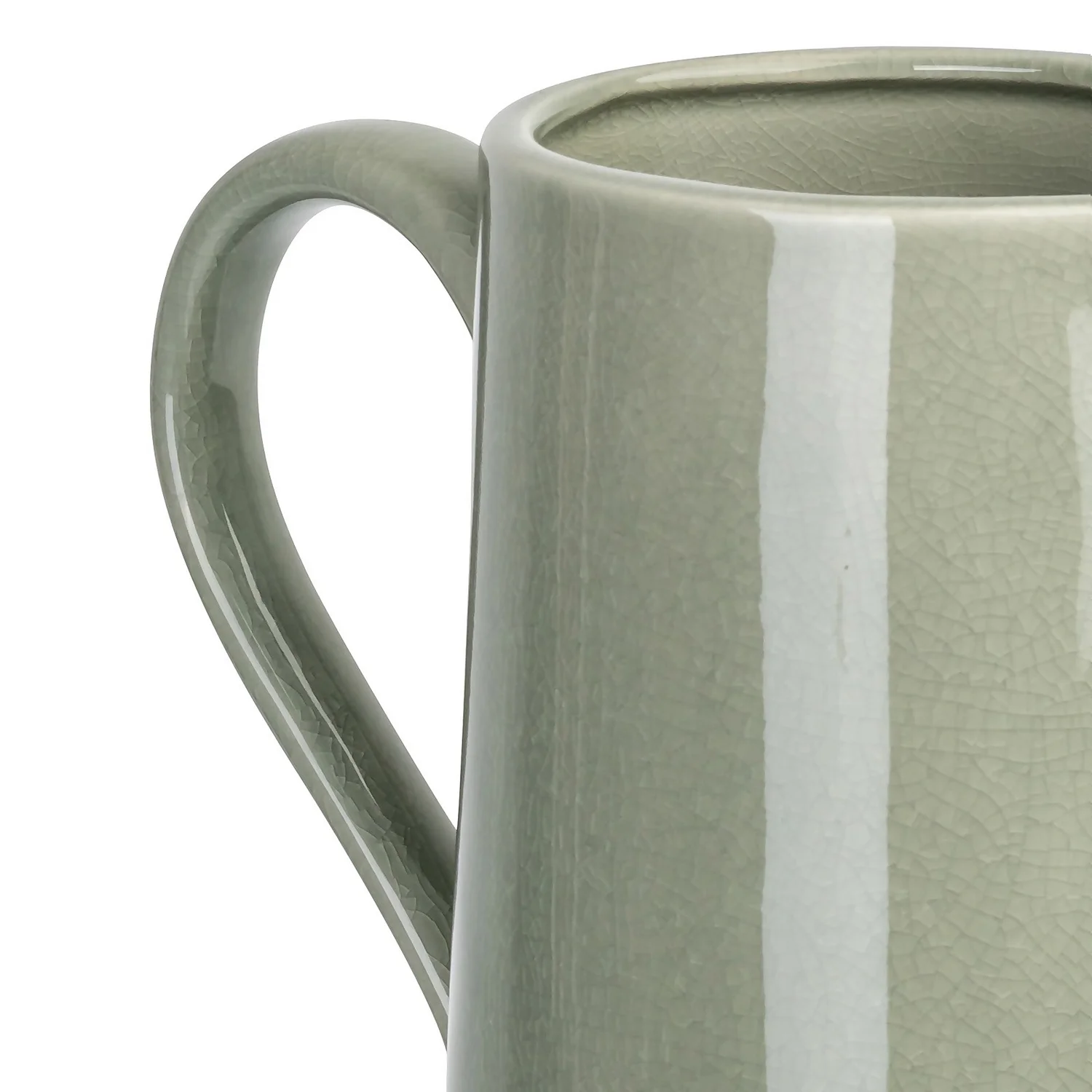 Crackle Effect Jug - Sage 4 Crackle Effect Jug - Sage - Image 4
