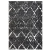 Deluxe Berber Rug - Charcoal & White - 120x160cm