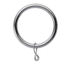 Polished Chrome 25/28mm Metal Curtain Rings