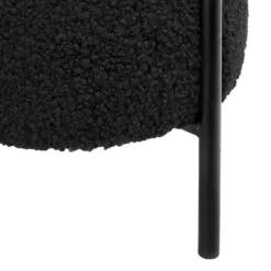Tori Boucle Footstool - Black -Furniture Series 13130401 1694919264536410