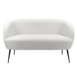 Tori Boucle Tub Sofa - White -Furniture Series 13168215 1574919264451171