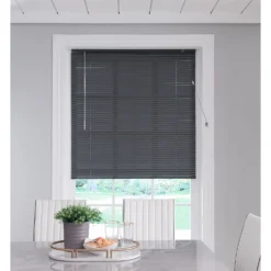 Aluminium Venetian Blind - Charcoal - 140x160cm