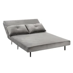Freya Velvet Folding Sofa Bed - Grey 14 Freya Velvet Folding Sofa Bed - Grey -Furniture Series 13222764 1194933444598958