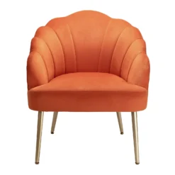 Sophia Scallop Occasional Chair - Burnt Orange -Furniture Series 13222770 1854920057578262