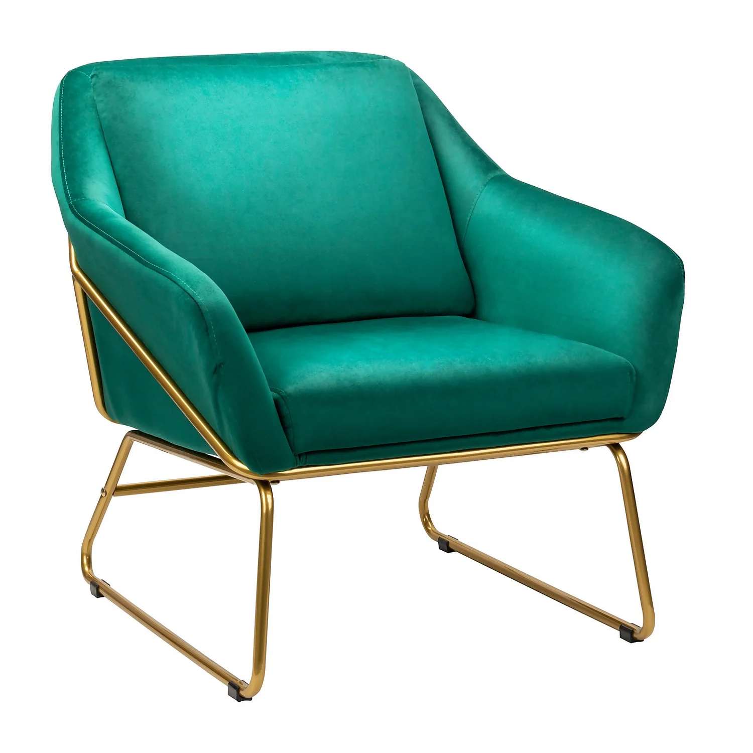 Evelyn Metal Frame Chair - Emerald 1 Evelyn Metal Frame Chair - Emerald