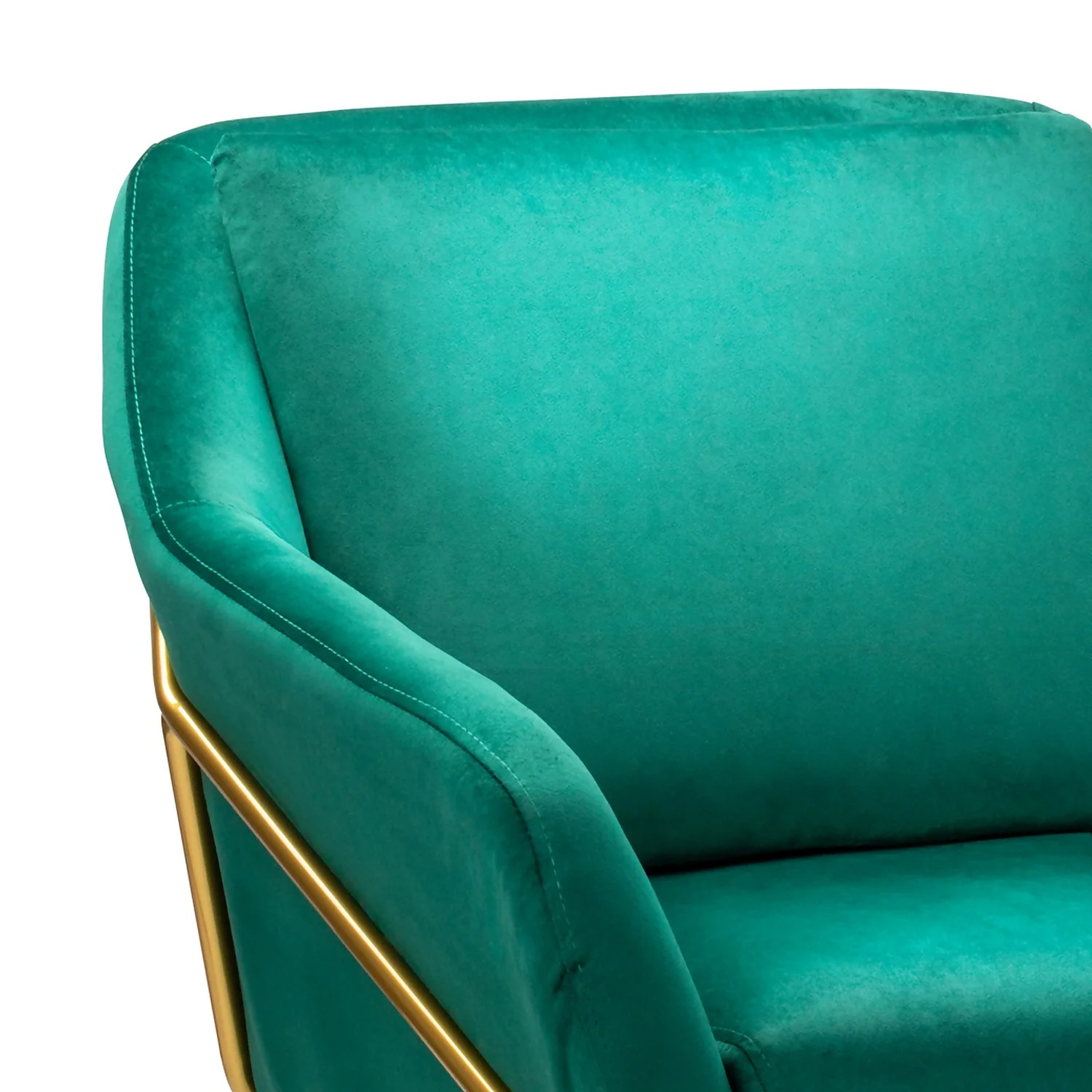 Evelyn Metal Frame Chair - Emerald 6 Evelyn Metal Frame Chair - Emerald - Image 6