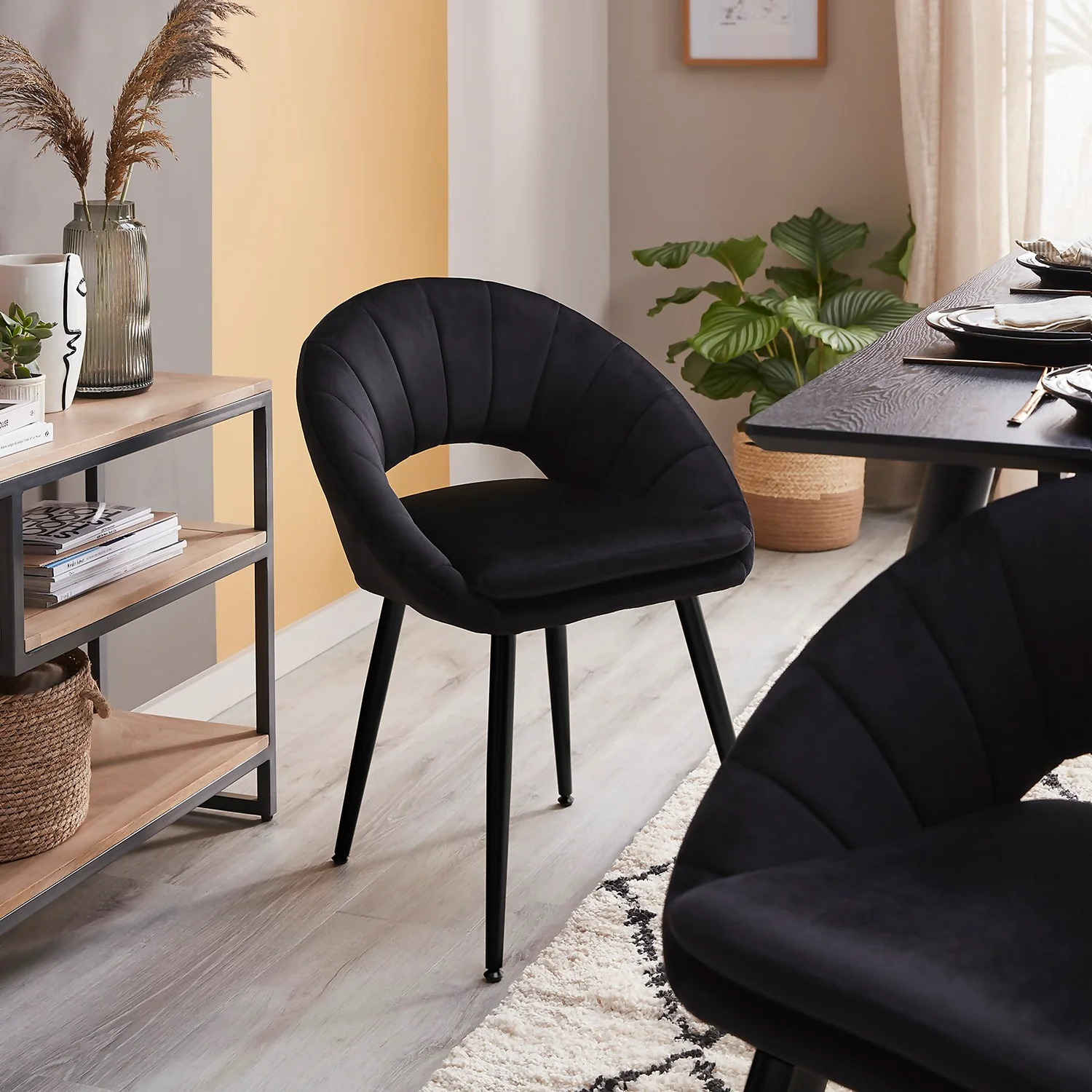 Margot Dining Chair - Set Of 2 - Black 2 Margot Dining Chair - Set Of 2 - Black - Image 2