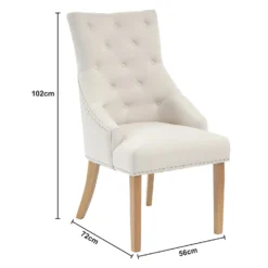 Annabelle Dining Chairs - Set Of 2 - Natural -Furniture Series 13223759 7874926483748242