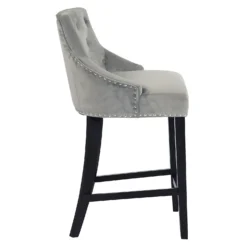 Annabelle Velvet Bar Stool - Grey 10 Annabelle Velvet Bar Stool - Grey -Furniture Series 13223761 6864927306593222