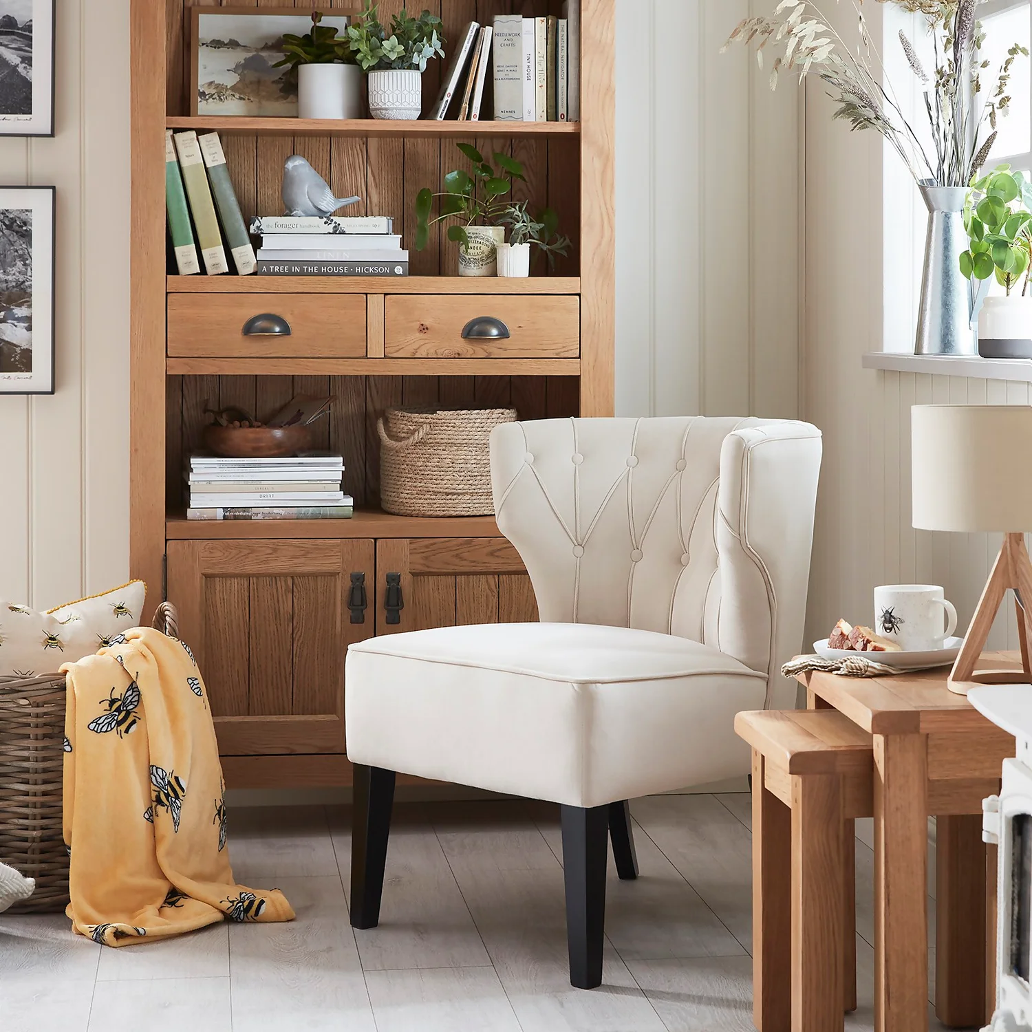 Sadie Velvet Accent Chair - Ivory 2 Sadie Velvet Accent Chair - Ivory - Image 2