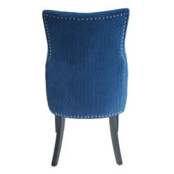 Annabelle Pleated Back Velvet Dining Chairs - Set Of 2 - Navy 14 Annabelle Pleated Back Velvet Dining Chairs - Set Of 2 - Navy -Furniture Series 13223766 8924926477070695
