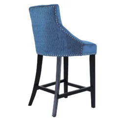 Annabelle Velvet Bar Stool - Navy -Furniture Series 13223768 1204927306625088