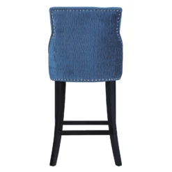 Annabelle Velvet Bar Stool - Navy -Furniture Series 13223768 1984927306658868