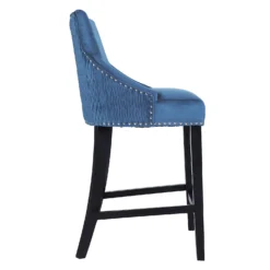 Annabelle Velvet Bar Stool - Navy -Furniture Series 13223768 8544927306609227