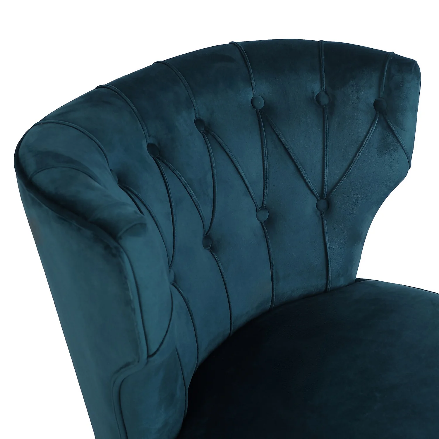 Sadie Velvet Accent Chair - Aegean Blue 7 Sadie Velvet Accent Chair - Aegean Blue - Image 7