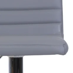 Chet Height Adjustable Faux Leather Bar Stool - Grey -Furniture Series 13223770 1404927306650984