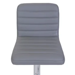 Chet Height Adjustable Faux Leather Bar Stool - Grey -Furniture Series 13223770 1594927306629762