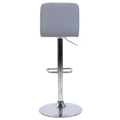 Chet Height Adjustable Faux Leather Bar Stool - Grey -Furniture Series 13223770 5794927306608099