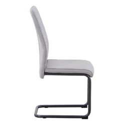 Skelby Cantilever Dining Chairs - Set Of 2 - Silver Grey -Furniture Series 13244352 6274947968263773