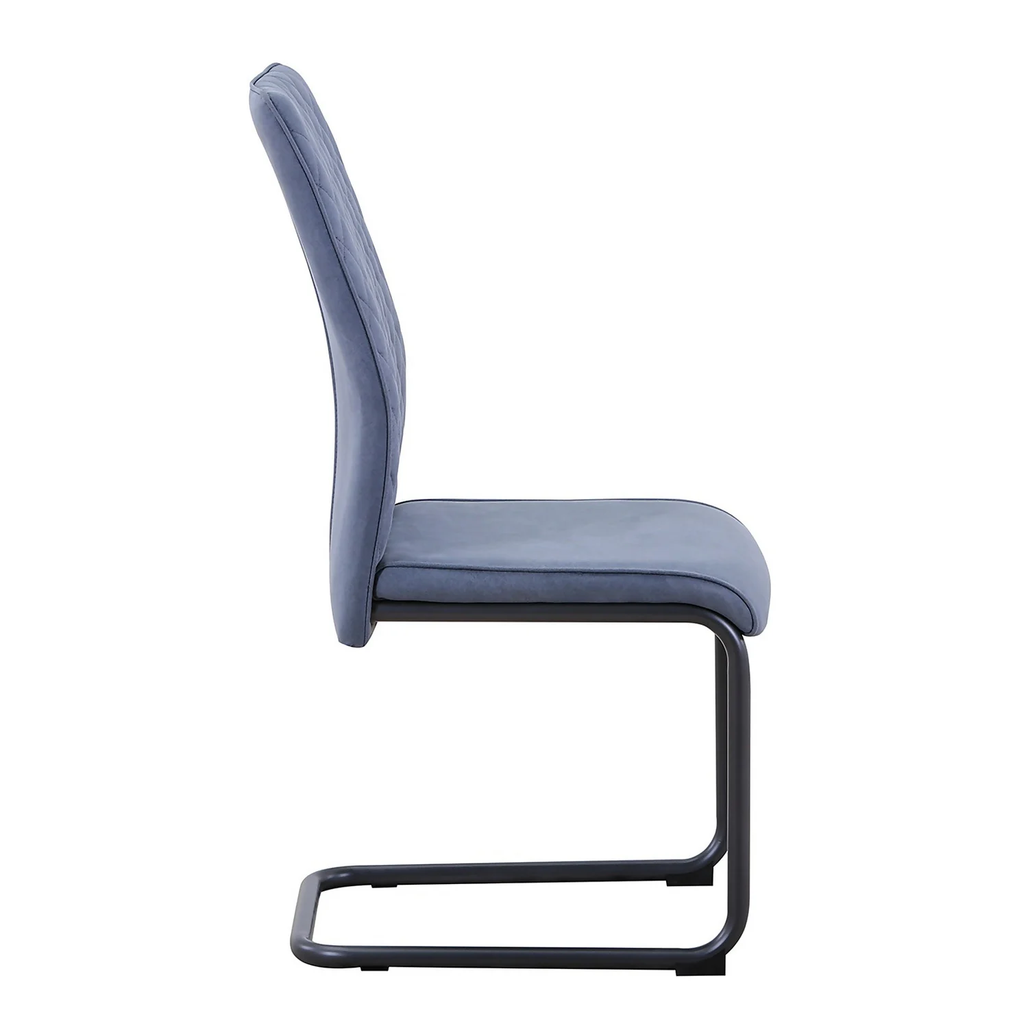 Skelby Cantilever Dining Chairs - Set Of 2 - Denim Blue 5 Skelby Cantilever Dining Chairs - Set Of 2 - Denim Blue - Image 5