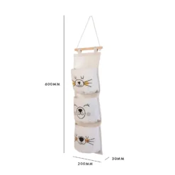 Kids 3 Pocket Hanging Organiser - Polar Bear -Furniture Series 13277677 8574929069276039