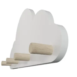 Kids Cloud Shelf With Hooks -Furniture Series 13277680 1774928017824489