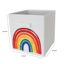 Living Elements Compact Cube Fabric Insert - Charity Rainbow -Furniture Series 13432921 8994943614441773