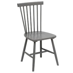 The Spindle Chair - Set Of 2 - Charcoal -Furniture Series 13460767 6404940701612782