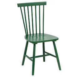 The Spindle Chair - Set Of 2 - Forest Green -Furniture Series 13460768 6234940701509222