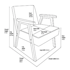 Alex Mid Century Armchair - Ochre -Furniture Series 13514419 1045061732415674