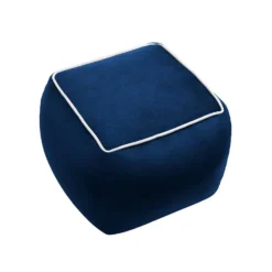 Pippa Square Pouffe - Blue -Furniture Series 13514423 2134997230038723