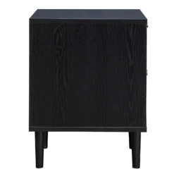 Kubu Rattan 2 Drawer Side Table - Black -Furniture Series 13633731 1074974471770637