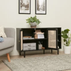 Kubu Rattan Sideboard - Black -Furniture Series 13633735 2025023661185449