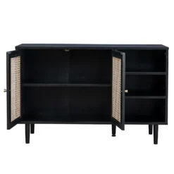 Kubu Rattan Sideboard - Black -Furniture Series 13633735 3784974679687104