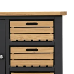Ashstead Small Sideboard - Oak & Charcoal -Furniture Series 13642198 5435045743943721