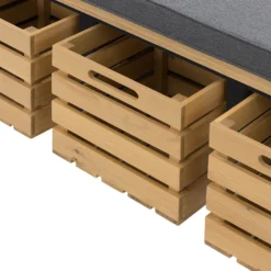 Ashstead Storage Bench - Oak & Charcoal -Furniture Series 13642204 1834953455968347