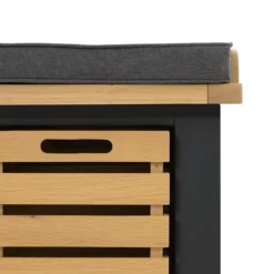 Ashstead Storage Bench - Oak & Charcoal -Furniture Series 13642204 7244953455885523