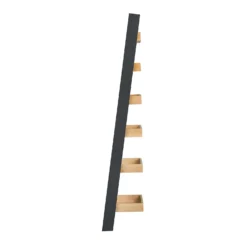 Ashstead Ladder Shelf - Oak & Charcoal -Furniture Series 13642205 1104953455204322