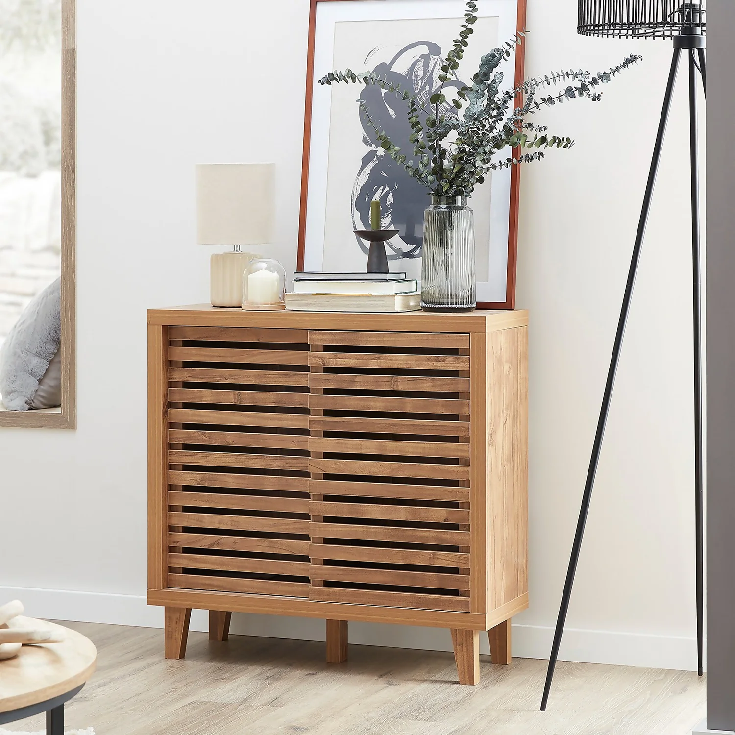 Erik Slatted Petite Sideboard 2 Erik Slatted Petite Sideboard - Image 2