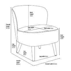 Amy Occasional Chair - Curiosity Navy 15 Amy Occasional Chair - Curiosity Navy -Furniture Series 13644153 1855009660499234