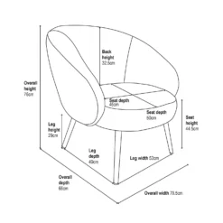 Bella Occasional Chair - Grey -Furniture Series 13644167 1335018743014399
